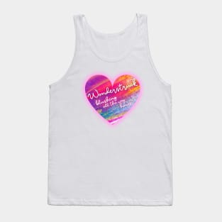 Wonderstruck Enchanted Lyric art Tank Top